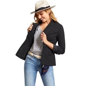 CAbi Black Eyelet Flamenco Jacket